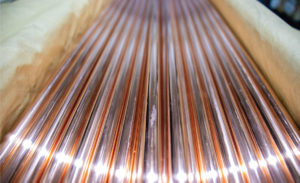 Three D Metals’ copper rods.