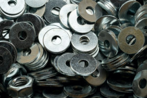 High carbon steel heat treated washers for screws used in carpentry and handicrafts for industrial and household industries.