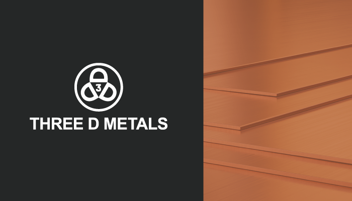 Three D Metals’ copper sheet product
