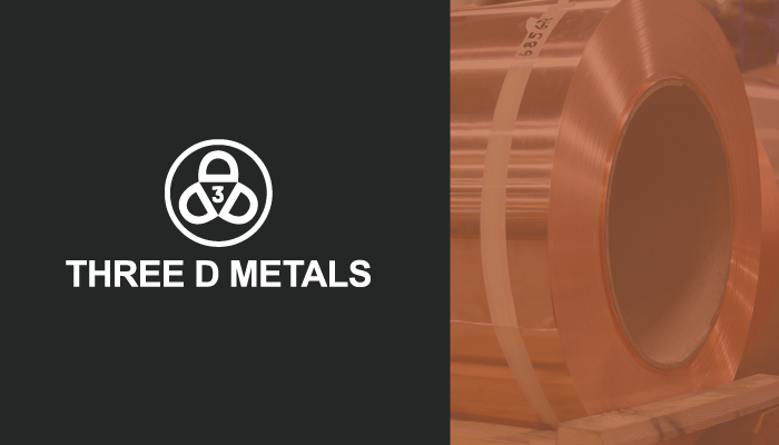 Copper product at Three D Metals