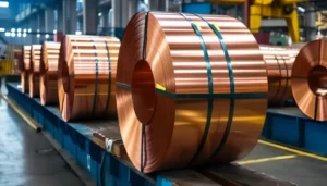 Copper Coils in a warehouse